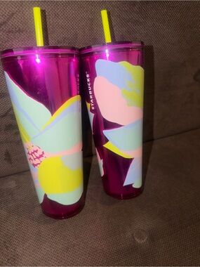 Starbucks Metallic Magenta Travel Tumbler